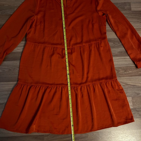 Joe Fresh Long Sleeve Copper Dress - Picture 5 of 5